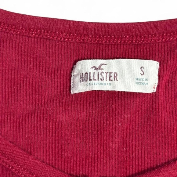 Hollister red long sleeve top - Picture 4 of 5